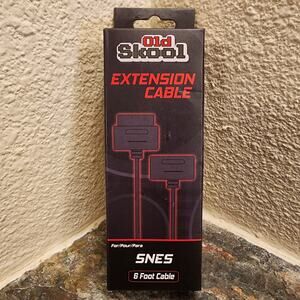 Super NES Extension Cable, 6-Ft (NEW) - Old Skool - SNES - Nintendo